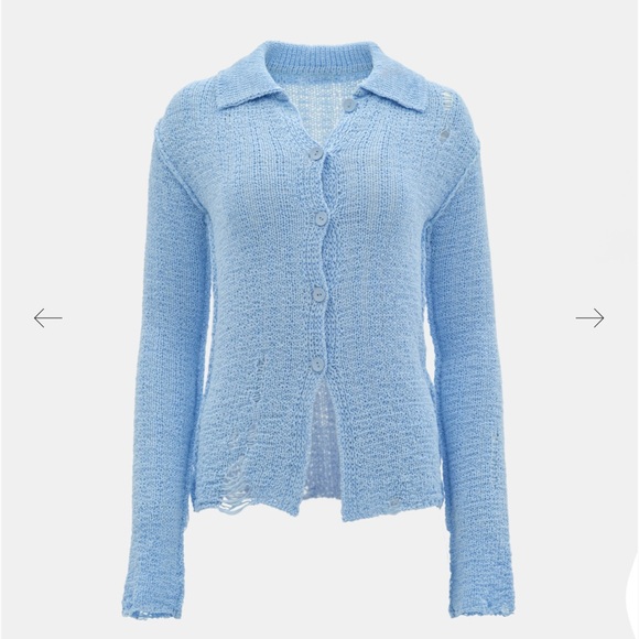 Source Unknown Sweaters - Source Unknown Crochet Open Knit Top